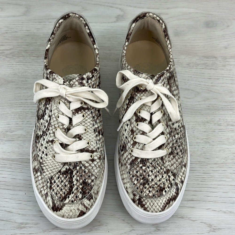 Vince Camuto Karshey Snake Print Leather Shoes